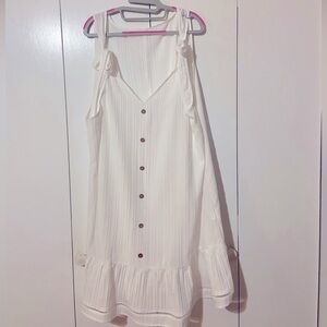 SHEIN Curve White Sun Dress